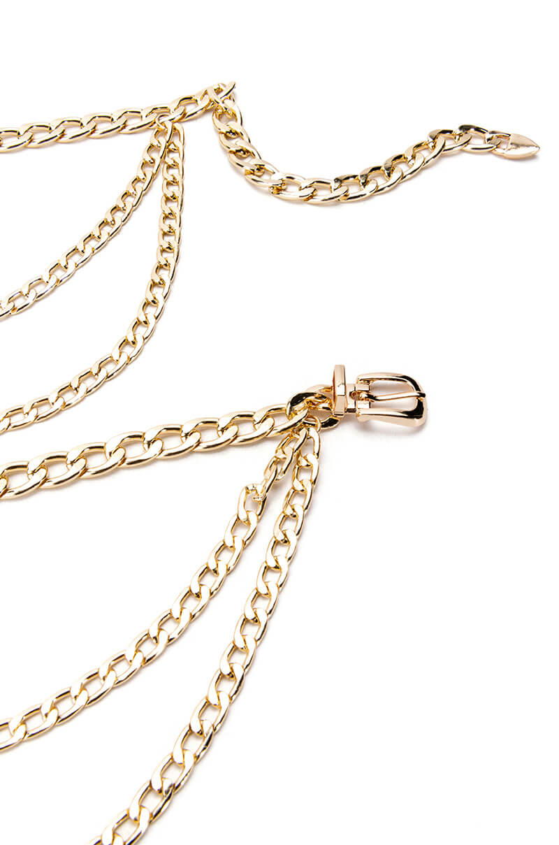 Detail View Western Layered Chain Belt 5