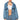 Front View What A Qt Convertible Quilted Denim Jacket