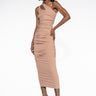 Front View What I Want Maxi Ribbed Dress