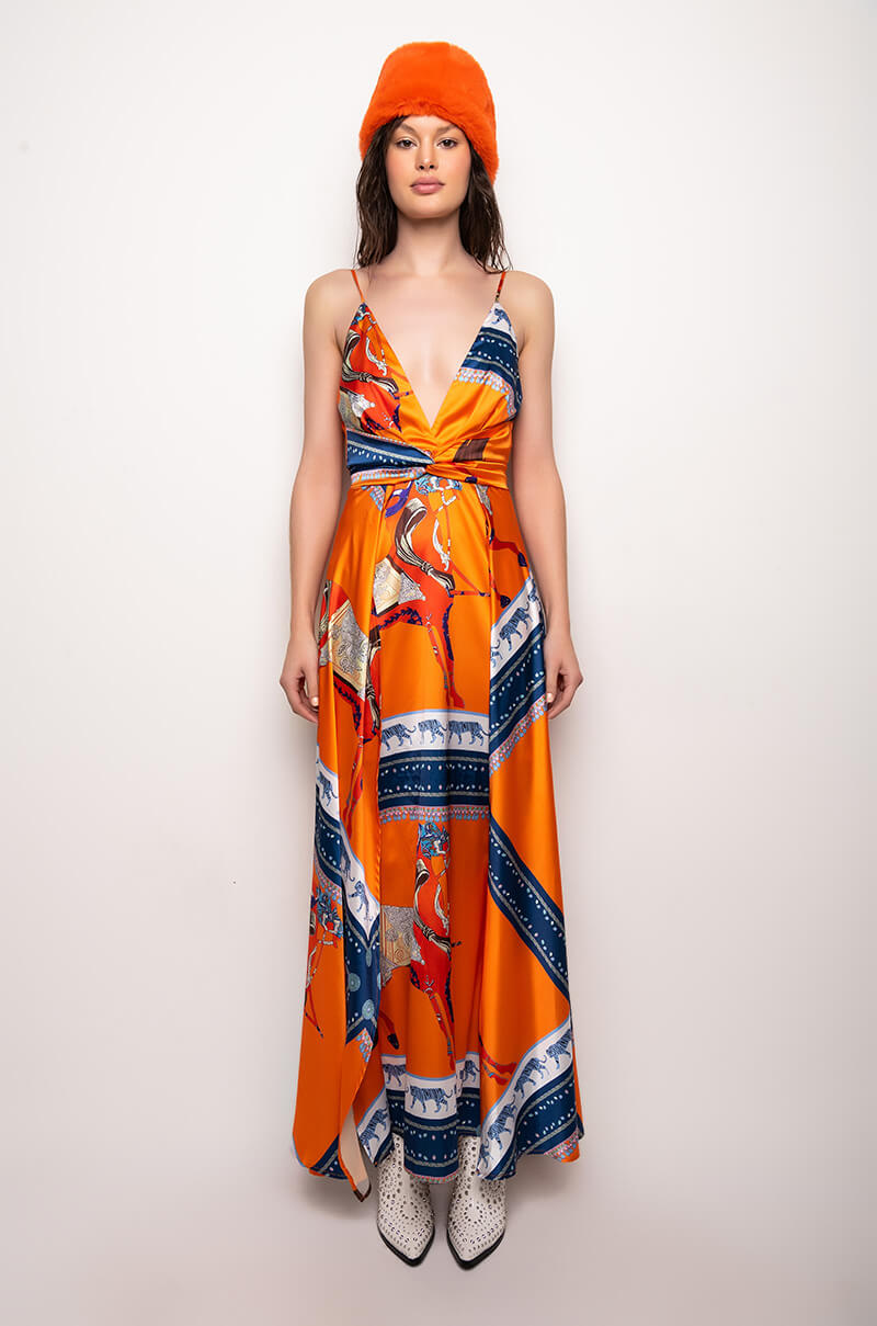 Back View What You Call It High Slit Maxi Dress 2