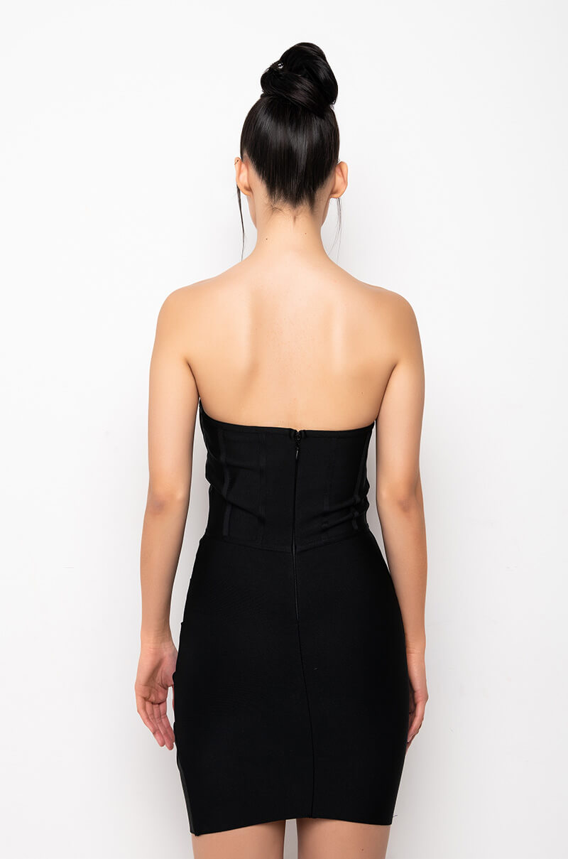 Full View What You Need Bandage Corset Top Mini Dress 4