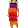 Front View When In Europe Tassel Tiered Maxi Dress