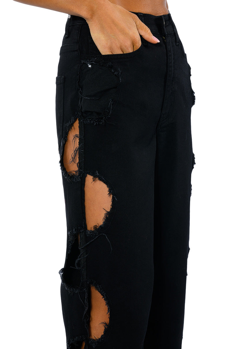 Extra View Whitley Cut Out Relaxed Fit Jeans