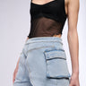 Front View Why Be Normal Asymmetrical Denim Belt