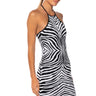 Front View Wild About You Zebra Print Mini Dress