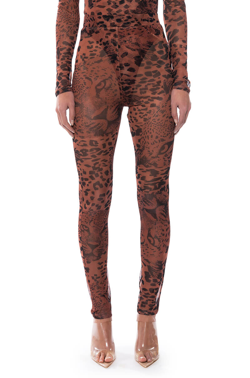 WILD CHEETAH PRINT LEGGINGS view 0