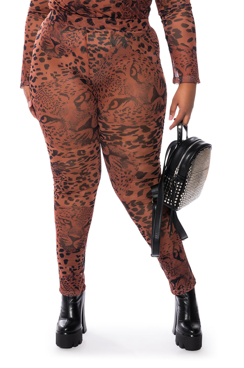Extra View Wild Cheetah Print Leggings