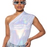 Front View Wild Child Metallic Bodysuit