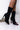 Front View Wild Dreams Open Toe Bootie in Black