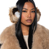 Front View Wild One Faux Fur Ear Muffs