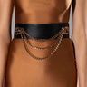 Front View Wild Ones Chain Stretch Waist Belt