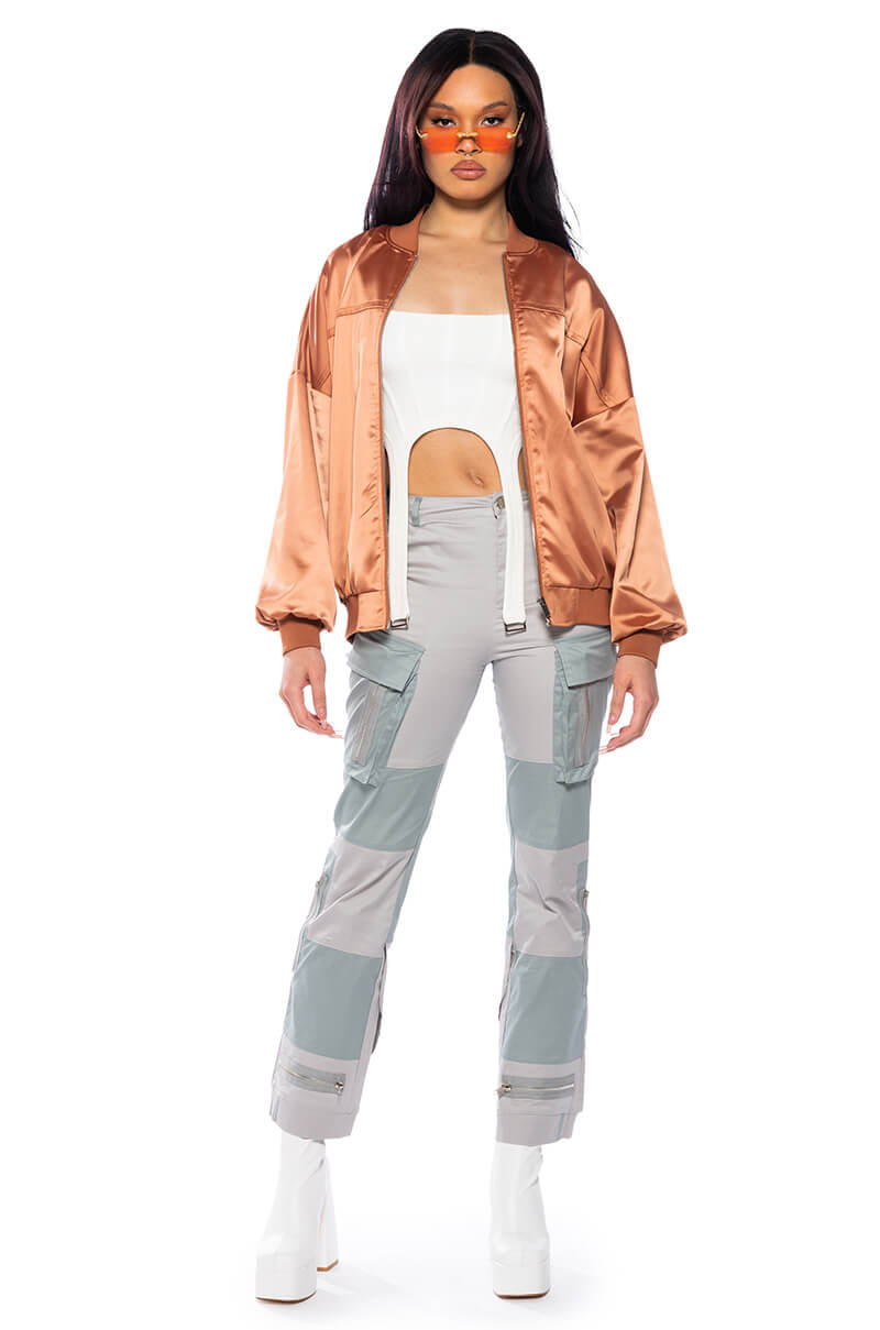 Back View Wild Ones Colorblock Cargo Pant view 3