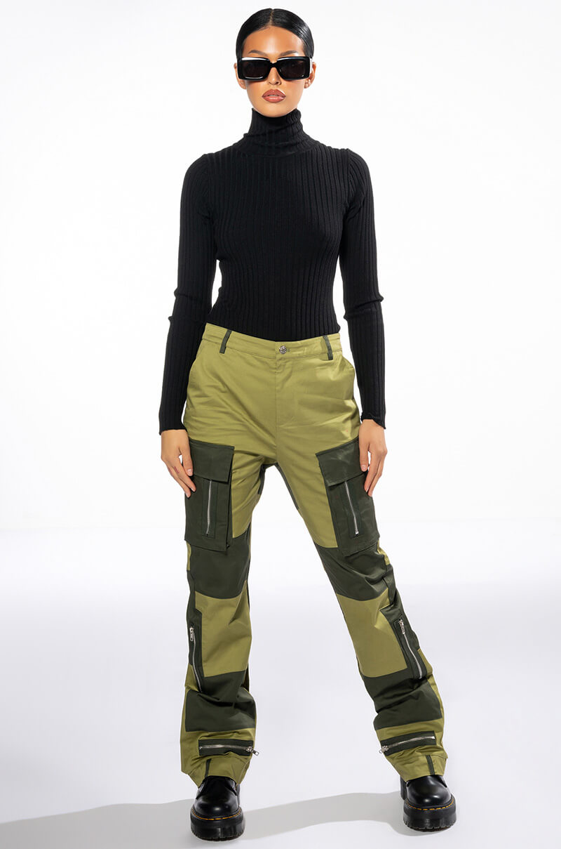 Side View Wild Ones Colorblock Cargo Pant view 2