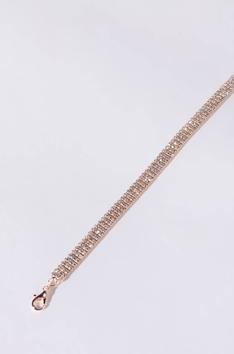 Back View Wildest Dreams Rose Gold Anklet