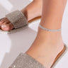 Front View Wildest Dreams Silver Anklet