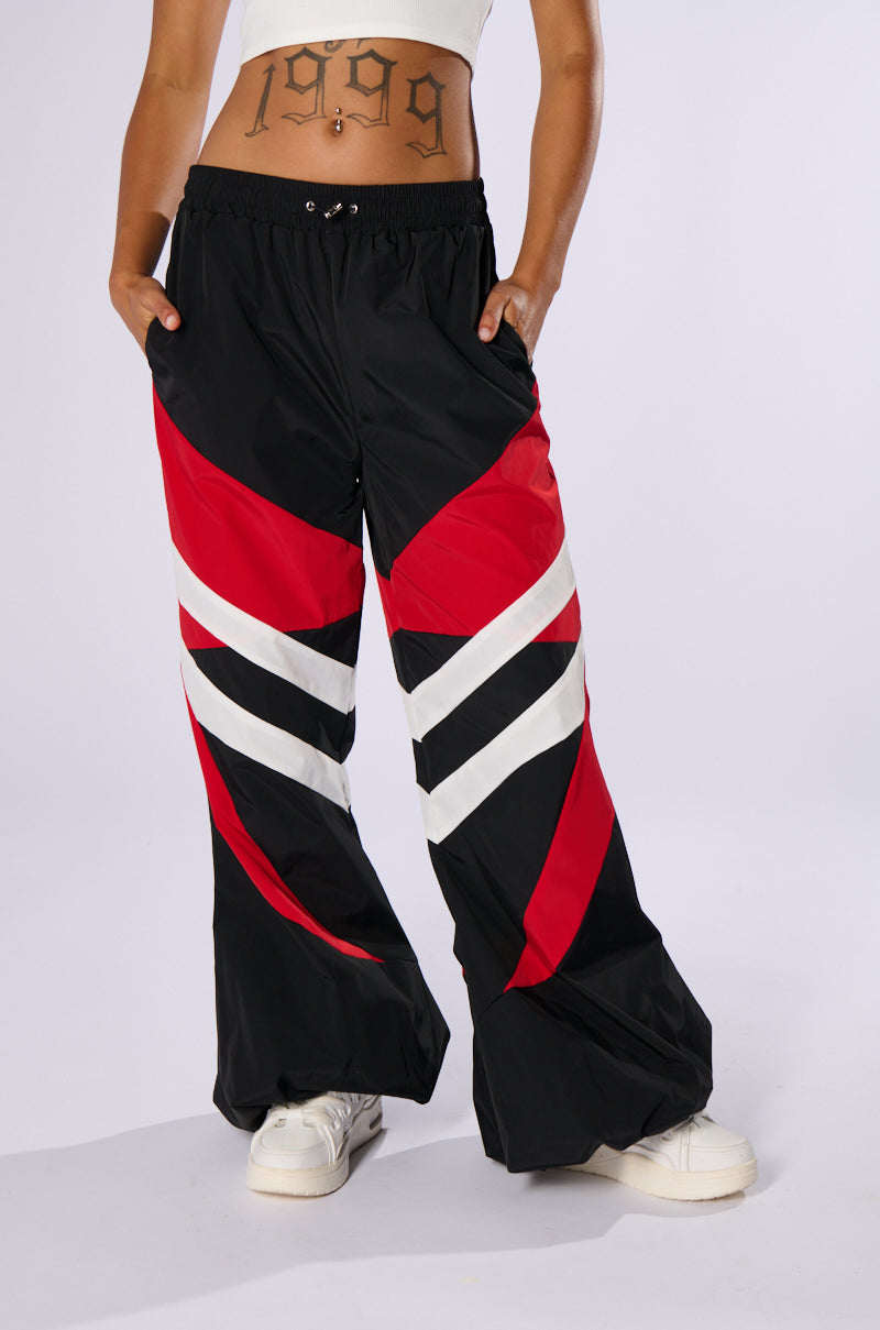 Side View Windbreaker Racer Joggers
