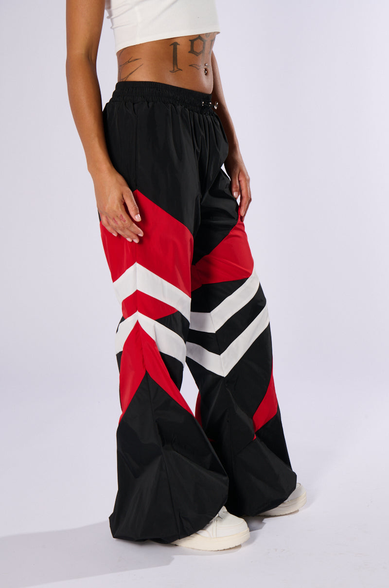 Back View Windbreaker Racer Joggers