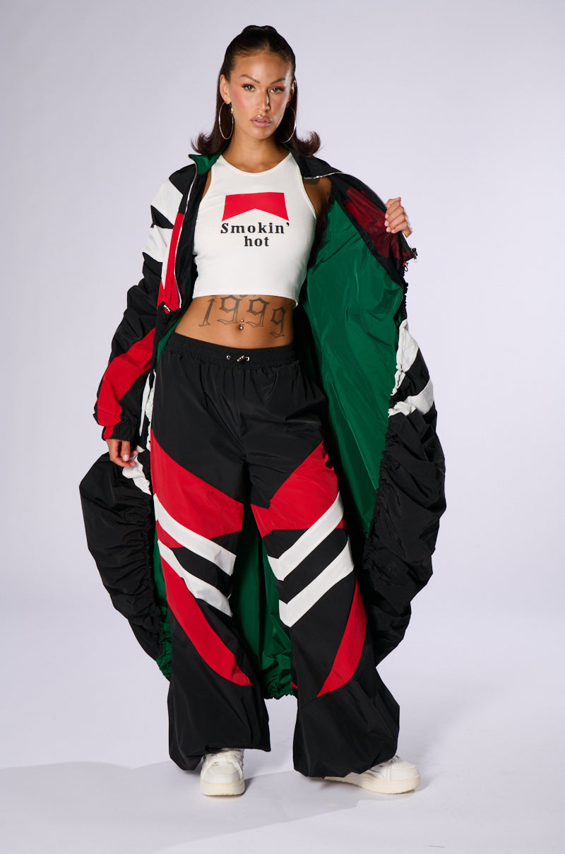 Full View Windbreaker Racer Joggers