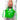 Front View Wine Night Woven Pu Bag In Green
