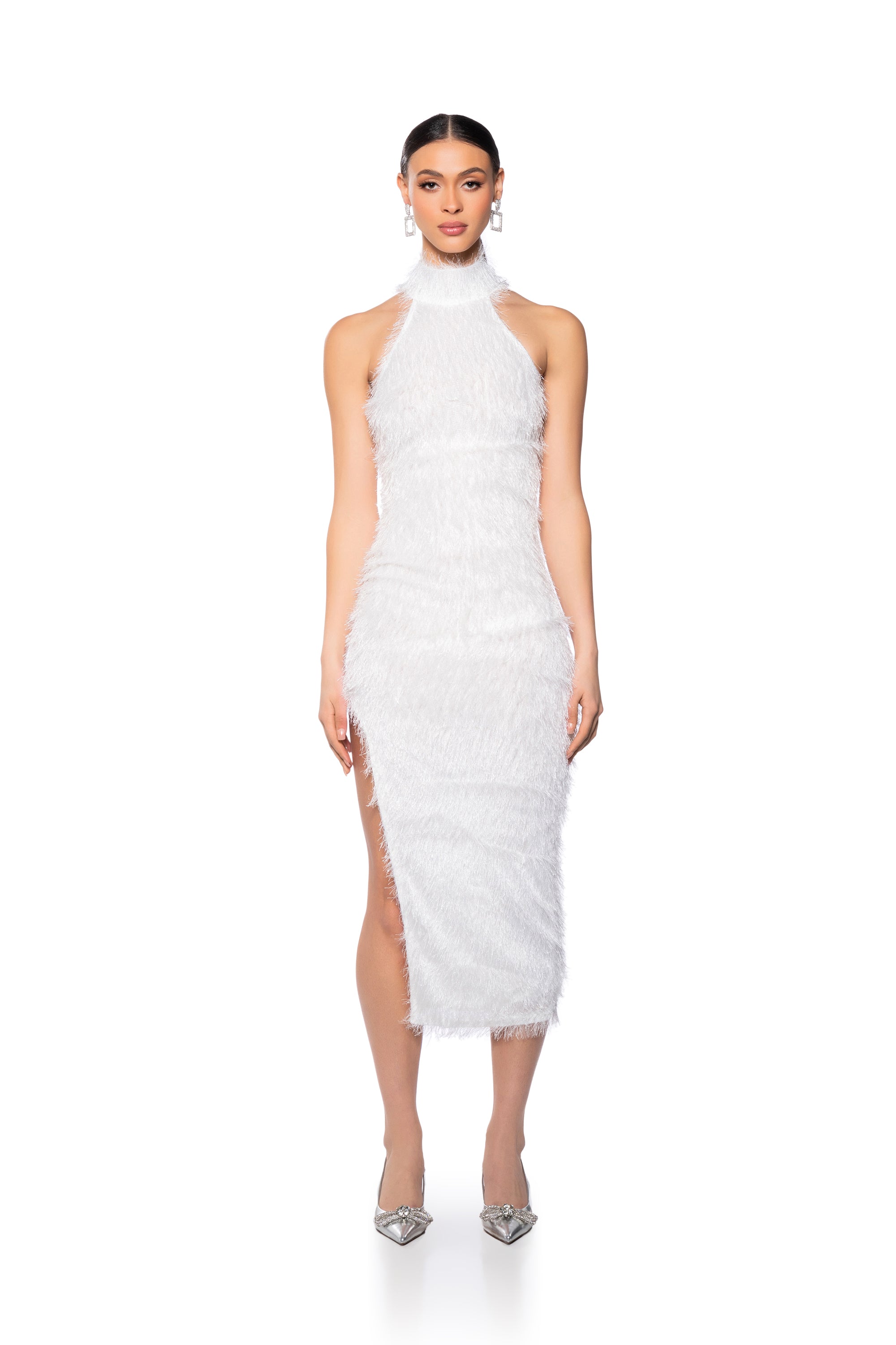 Extra View Winter Elegance High Neck Maxi Dress