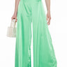 Front View Wishful Thinking Satin Wide Leg Pant