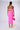 Extra View Woke Up Like This Strapless Cut Out Midi Dress In Pink