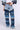 Front View Wonderland Ruffled Wide Leg Denim Jean