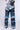 Back View Wonderland Ruffled Wide Leg Denim Jean