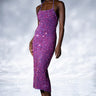 Front View Wonderland Sequin Maxi Dress