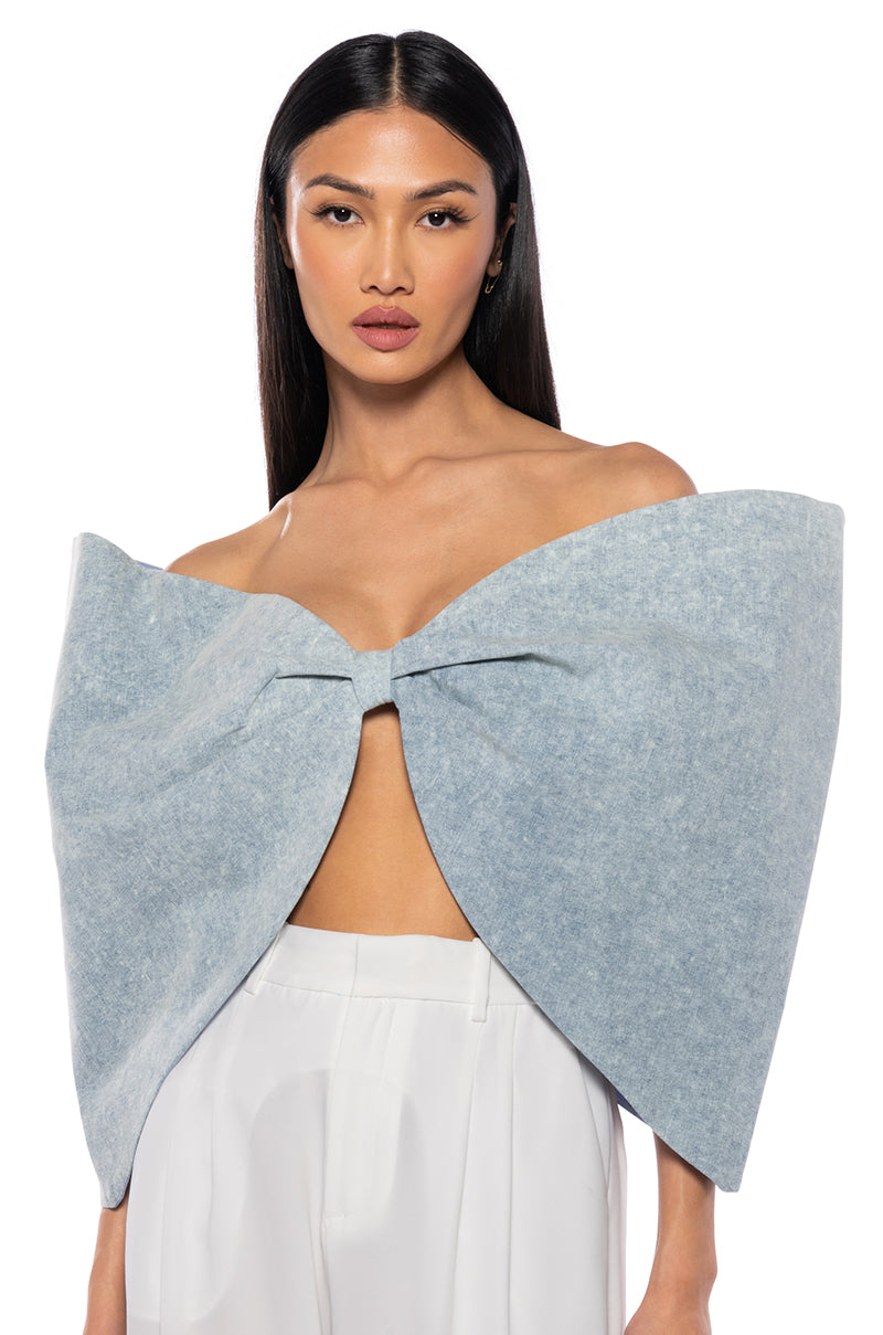 WRAP ME UP OVERSIZED BOW TOP view 0