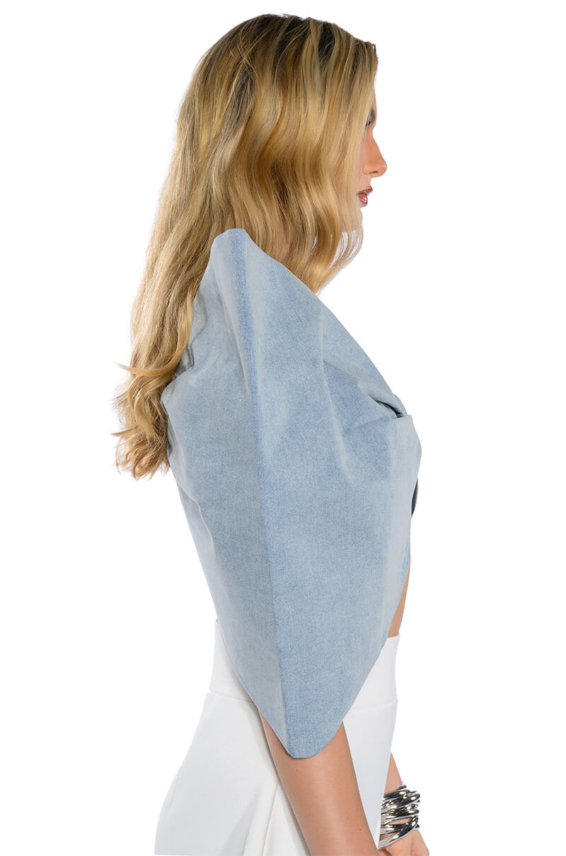 Detail View Wrap Me Up Oversized Bow Top