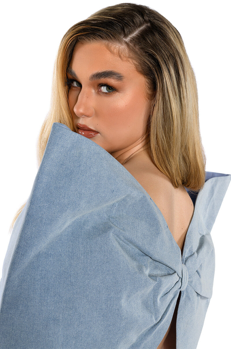 Extra View Wrap Me Up Oversized Bow Top