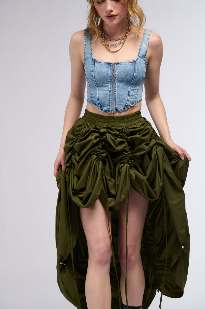 Full View Wynn Denim Corset