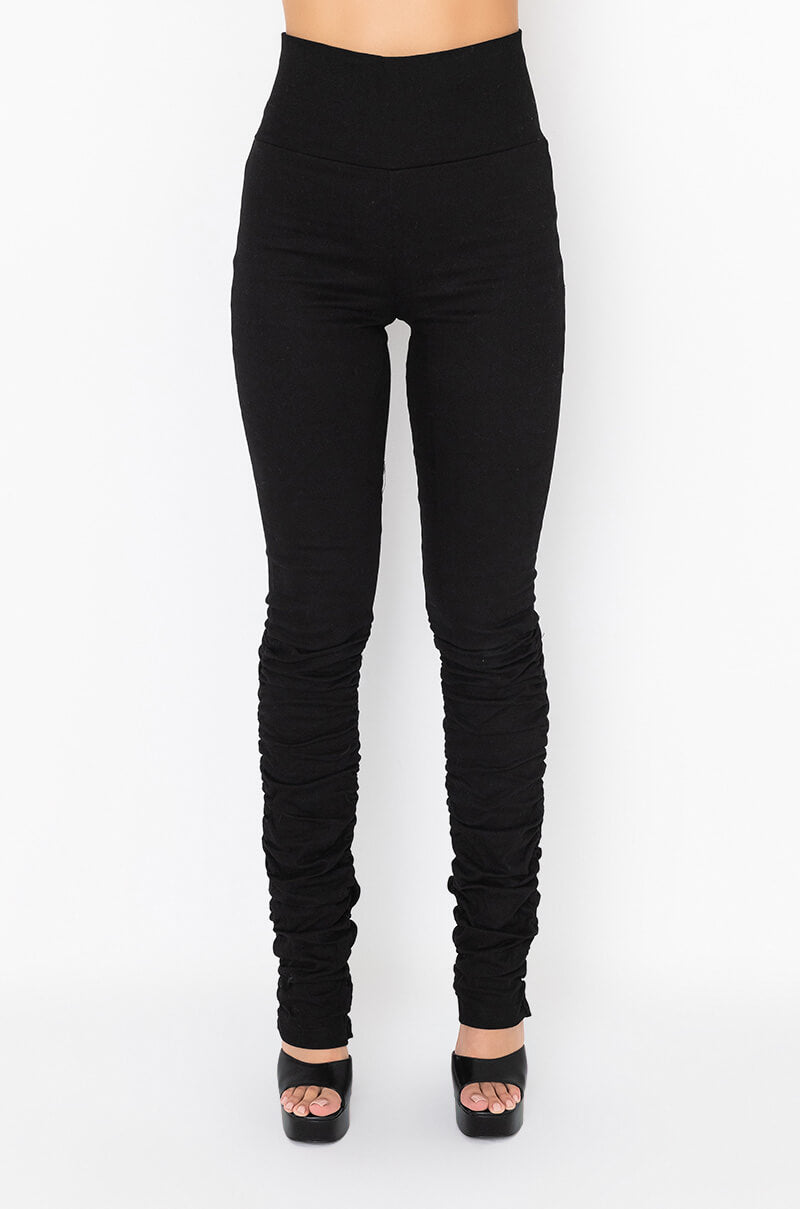 Front View X.o High Rise Stacked Denim