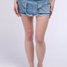 Front View Y2k Cargo Mini Skirt