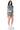 Back View Y2k Rhinestone Mini Denim Skirt