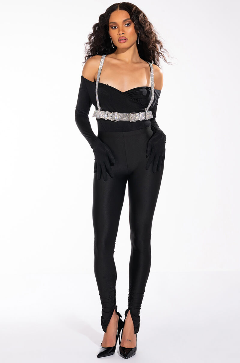 Detail View Yes Indeed Rhinestone Harness