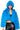 Detail View Yeti Faux Fox Fur Coat In Blue