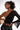 YIN AND YANG LONG SLEEVE MESH TURTLENECK TOP view 0