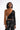 Back View Yin And Yang Long Sleeve Mesh Turtleneck Top