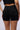 Extra View Yoga Cross Front Ruched Biker Short In Black