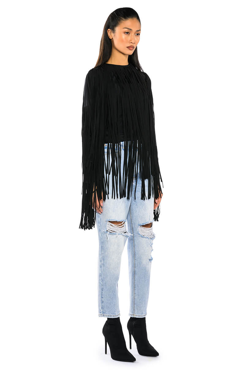 Detail View You Are Trouble Sleeveless Statement Top