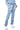 Front View You Oughta Know Denim Jogger In Light Blue Denim