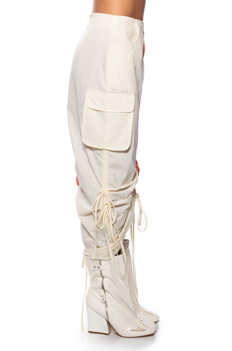 Extra View You Wish Colorblock Cargo Maxi Skirt