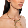 Front View Your Fantasy Embellished Statement Necklace And Earrings Set