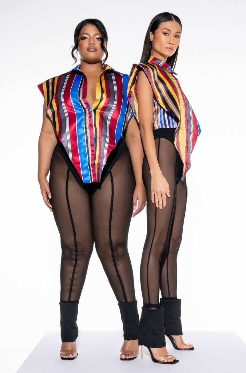 Side View Your Muse Button Up Blouse