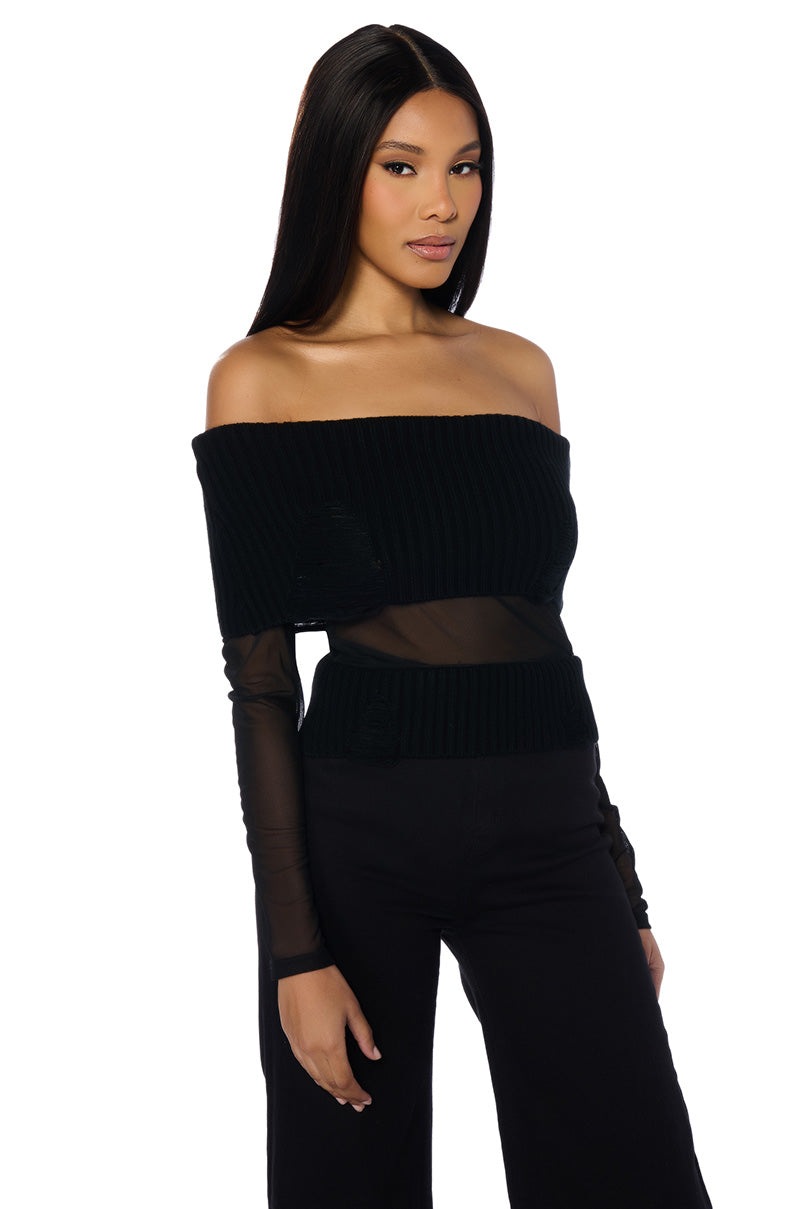 Side View Your New Type Off The Shoulder Sweater 1