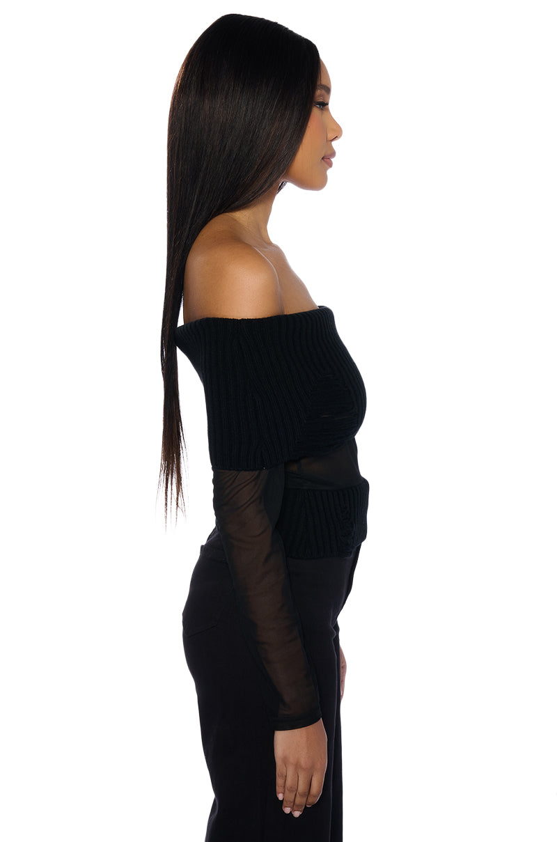 Detail View Your New Type Off The Shoulder Sweater 3