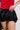 Extra View Yours Truly Faux Leather Micro Mini Skort In Black