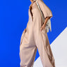 Front View Yours Truly Oversized Short Sleeve Jumpsuit